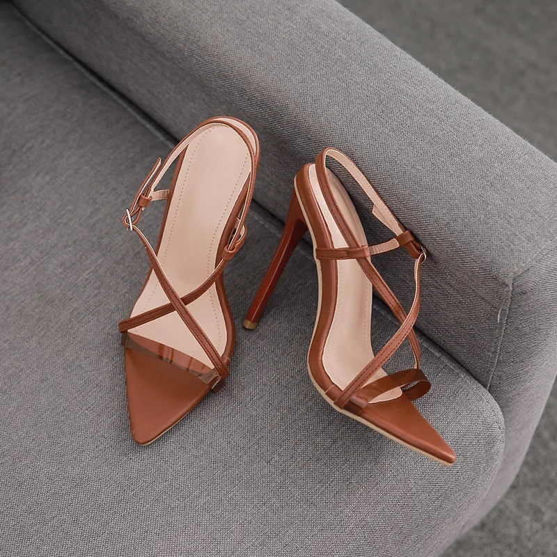 Women's Summer Sandals Peep Toe High Heels Shoes Spikes Strappy Ladies Fashion Dress Shoes Stilettos Black Pink sexy New 2022
Women's Summer Sandals Peep Toe High Heels Shoes Spikes Strappy Ladies Fashion Dress Shoes Stilettos Black Pink sexy New 2022
