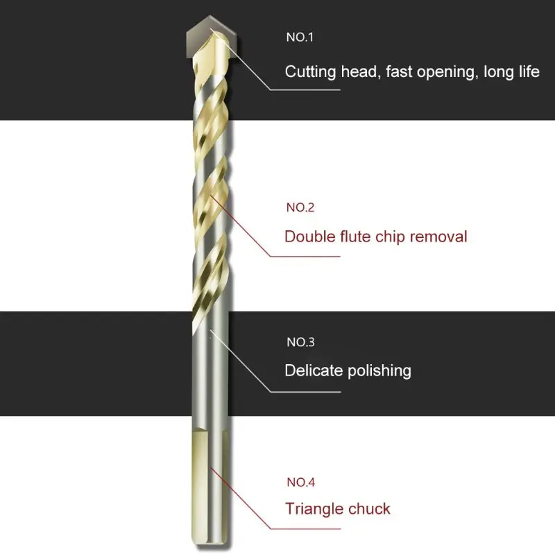 5pcs 6/6/8/10/12mm Carbide Tipped Drill Bit Set for Masonry Ceramic Tile Wood Metal Concrete Stainless Steel Hole Cutter
5pcs 6/6/8/10/12mm Carbide Tipped Drill Bit Set for Masonry Ceramic Tile Wood Metal Concrete Stainless Steel Hole Cutter