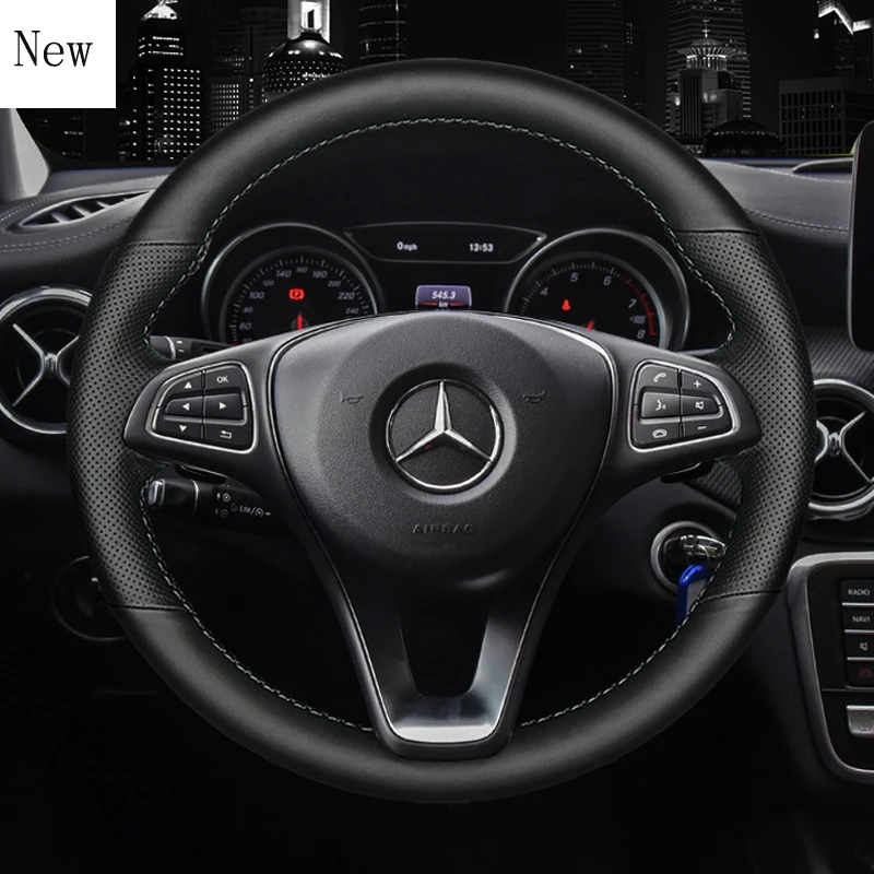 for Mercedes-Benz B180 B200 CLA CLS GLB200 EQC400 GLA220 DIY Hand-Stitched Leather Suede Car Steering Wheel Cover Accessories
for Mercedes-Benz B180 B200 CLA CLS GLB200 EQC400 GLA220 DIY Hand-Stitched Leather Suede Car Steering Wheel Cover Accessories