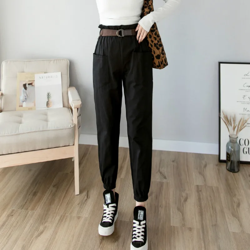 2020 spring summer fashion Women pants female solid high waist loose harem pant pencil trousers casual cargo pants streetwear
2020 spring summer fashion Women pants female solid high waist loose harem pant pencil trousers casual cargo pants streetwear