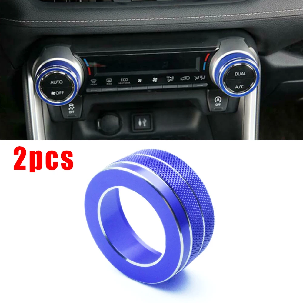 2pcs Aluminum Alloy Console AC Switch Control Trim Blue For Toyota RAV4 2019-20 Durable And Practical To Use
2pcs Aluminum Alloy Console AC Switch Control Trim Blue For Toyota RAV4 2019-20 Durable And Practical To Use