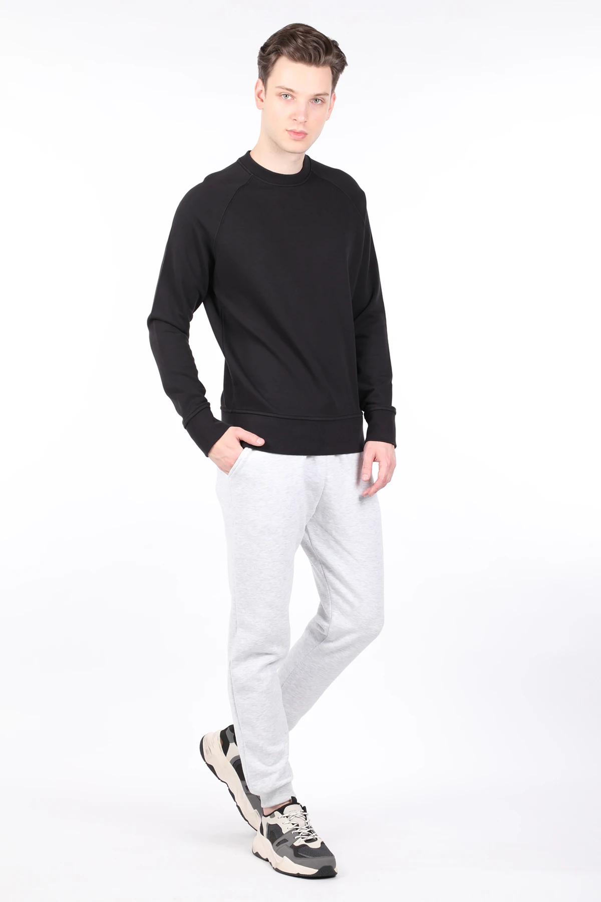 Mens Black Straight Crew Neck Sweatshirt
Mens Black Straight Crew Neck Sweatshirt