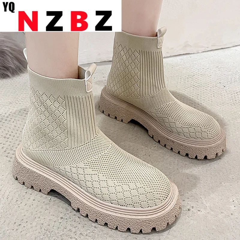 Women's Short Boots Knitted Stretch Boots Socks Boots Round Toe Square Toe Women Fashion Women's Boots Thin Gothic British Style
Women's Short Boots Knitted Stretch Boots Socks Boots Round Toe Square Toe Women Fashion Women's Boots Thin Gothic British Style