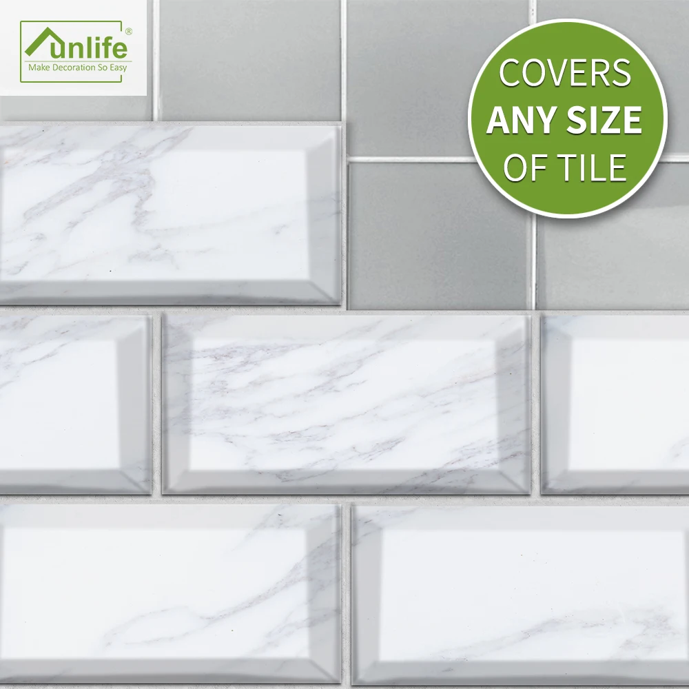 Funlife®White Marble sticker Wallpaper Decorative Removable DIY Peel & Stick Eco-friendly pvc Bathroom Kitchen Backsplash Floor
Funlife®White Marble sticker Wallpaper Decorative Removable DIY Peel & Stick Eco-friendly pvc Bathroom Kitchen Backsplash Floor