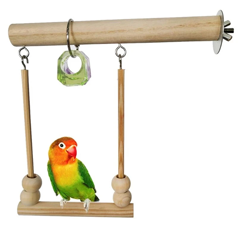 Bird Swing Toys Wooden Parrot Stand Playstand With Parrot Ring Swing Birdcage Climbing Rope Chewing Supplies
Bird Swing Toys Wooden Parrot Stand Playstand With Parrot Ring Swing Birdcage Climbing Rope Chewing Supplies