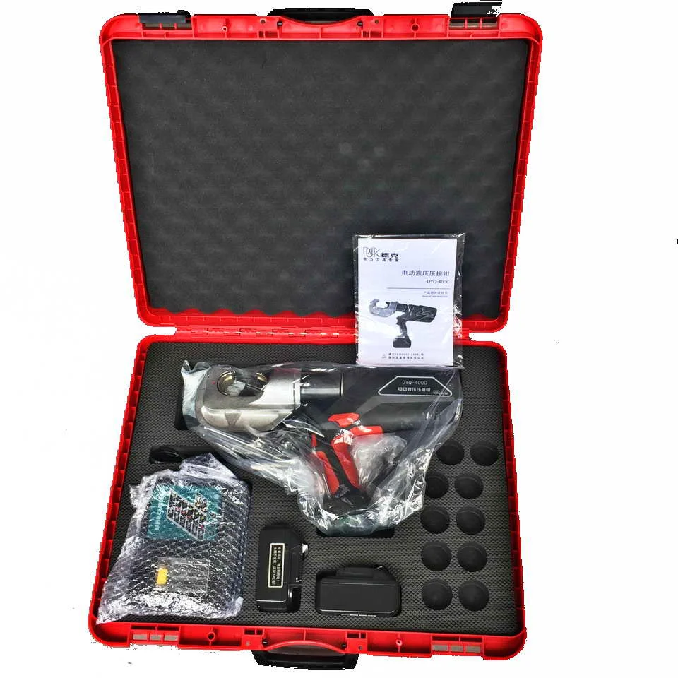 14 Ton 15K Crimp time Factory Outlet 16-400mm cordless hydraulic battery powered cable wire lug crimper electric crimping tool
14 Ton 15K Crimp time Factory Outlet 16-400mm cordless hydraulic battery powered cable wire lug crimper electric crimping tool