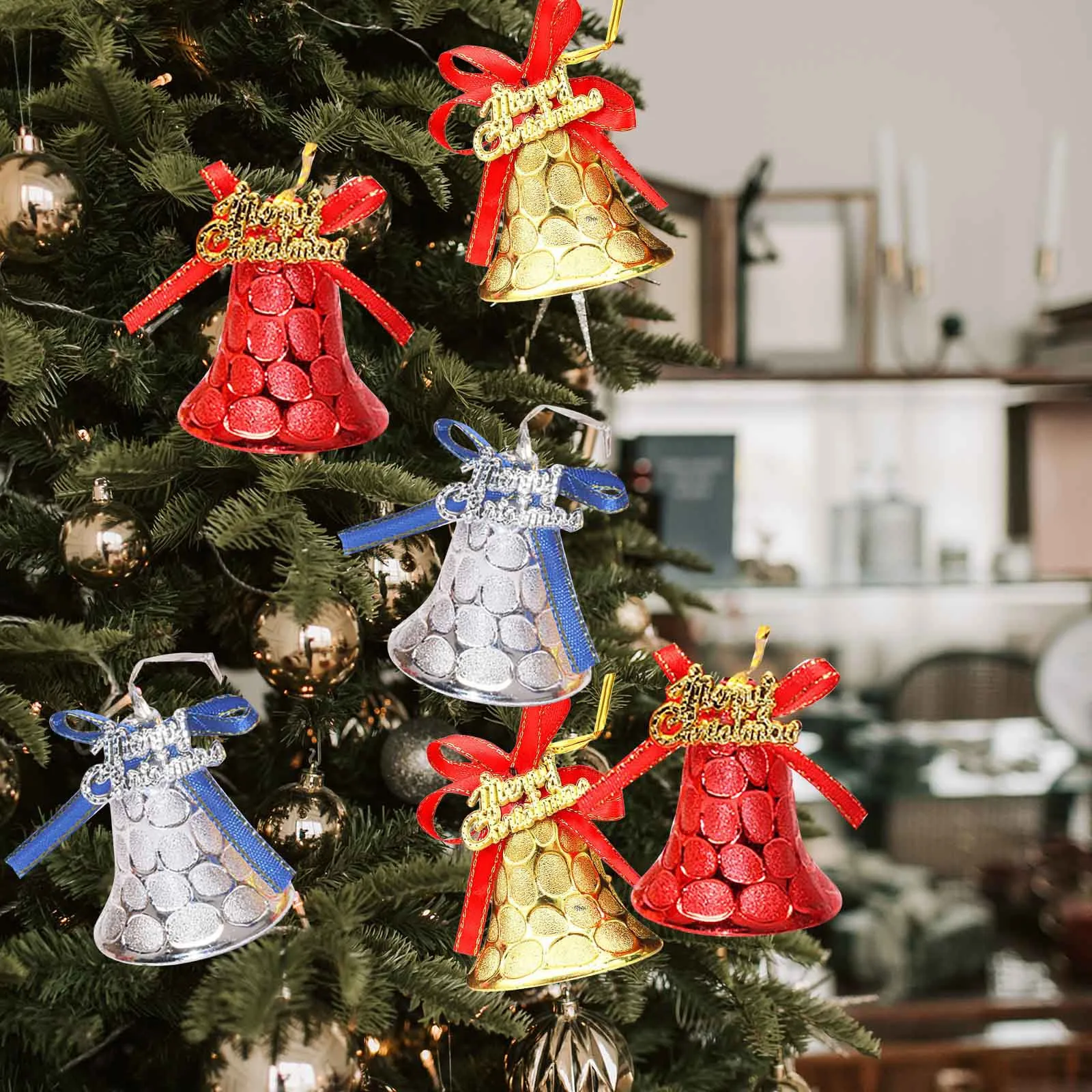 Christmas Bell Christmas Decoration for Home Christmas Tree Ornament Pendant New Year 2022 Xmas Gift Adornos De Navidad 6PCS
Christmas Bell Christmas Decoration for Home Christmas Tree Ornament Pendant New Year 2022 Xmas Gift Adornos De Navidad 6PCS