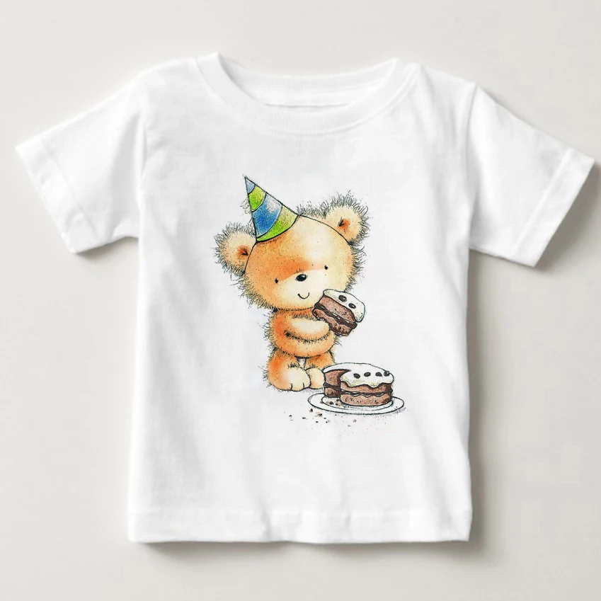 T Shirts Baby Boys And Girls 2018 Summer Short Sleeve Casual White Tee Shirt Girls Tshirt Bear Teddy Tops Tees MJ
T Shirts Baby Boys And Girls 2018 Summer Short Sleeve Casual White Tee Shirt Girls Tshirt Bear Teddy Tops Tees MJ