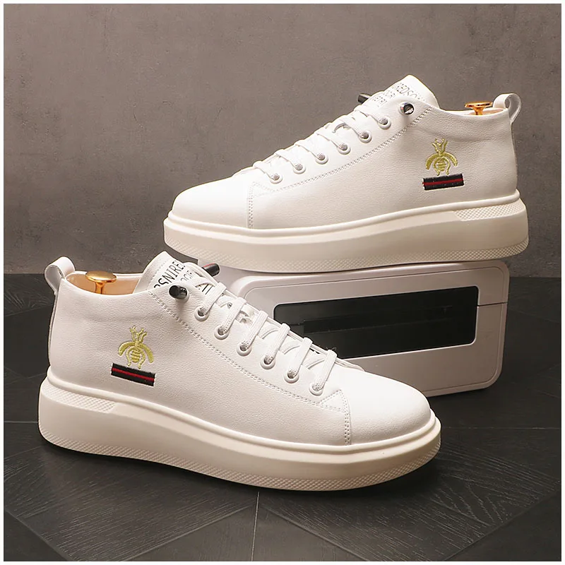 Factory Sell Hip Hop Leather Men Casual Shoes Height Increasing Sneaker Platform Ankle Boots zapatos hombre
Factory Sell Hip Hop Leather Men Casual Shoes Height Increasing Sneaker Platform Ankle Boots zapatos hombre