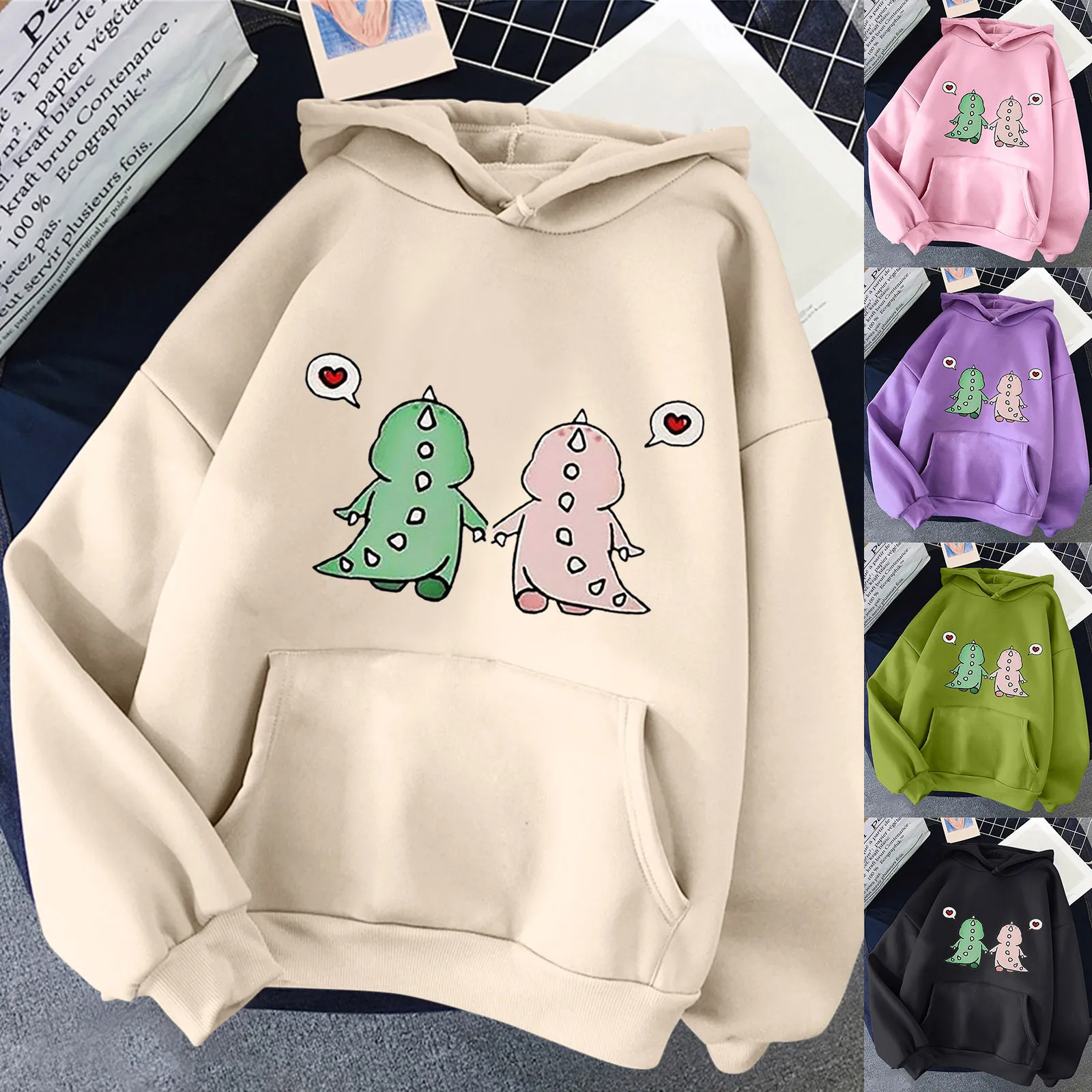 Kawaii Dinosaur Hoodies Men Fashion Autumn Tracksuit Women Sweatshirt Hoodie Kids Hip Hop Clothing Girls Punk Coat Harajuku
Kawaii Dinosaur Hoodies Men Fashion Autumn Tracksuit Women Sweatshirt Hoodie Kids Hip Hop Clothing Girls Punk Coat Harajuku