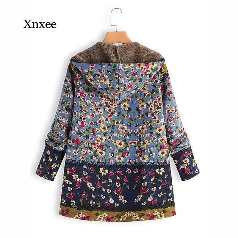 Women Spring Autumn Warm Coats Single Breasted Hooded with Pocket Print Parkas Plus Size Femme Vintage Coat Clothing Tops
Women Spring Autumn Warm Coats Single Breasted Hooded with Pocket Print Parkas Plus Size Femme Vintage Coat Clothing Tops