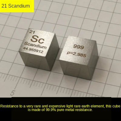 

10x10x10mm Periodic Table of Metal Chemical Elements Physical Decoration Creative Gift Collection Cubic Cube Specimen Spot