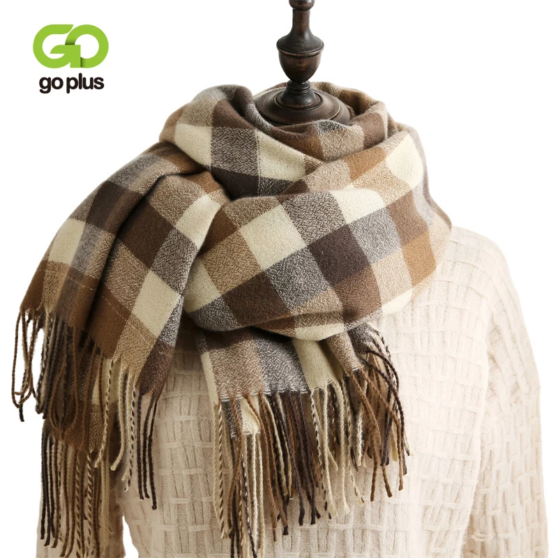 GOPLUS Scarf Winter Women Plaid Scarves Adult Pashmina Foulard Echarpe Femme Bufandas Invierno Mujer Sjaals Voor Dames C11846
GOPLUS Scarf Winter Women Plaid Scarves Adult Pashmina Foulard Echarpe Femme Bufandas Invierno Mujer Sjaals Voor Dames C11846