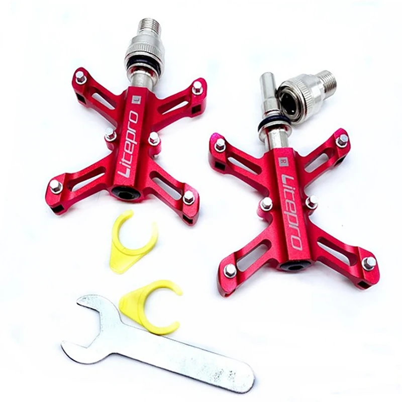 Litepro Quick Release Bicycle Pedals for Brompton Folding Bike Pedals Bearings Lightweight Pedals
Litepro Quick Release Bicycle Pedals for Brompton Folding Bike Pedals Bearings Lightweight Pedals