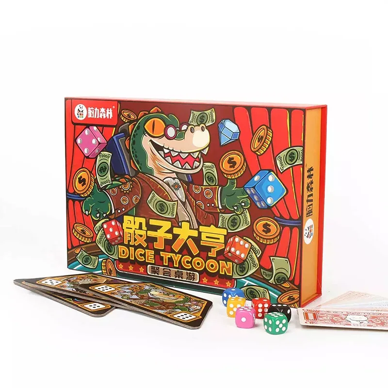 Dice Tycoon Board Game Desktop Card Game for Kids Multiplayer Party Family In Door Game Logic Investment Toy Holiday Fun
Dice Tycoon Board Game Desktop Card Game for Kids Multiplayer Party Family In Door Game Logic Investment Toy Holiday Fun