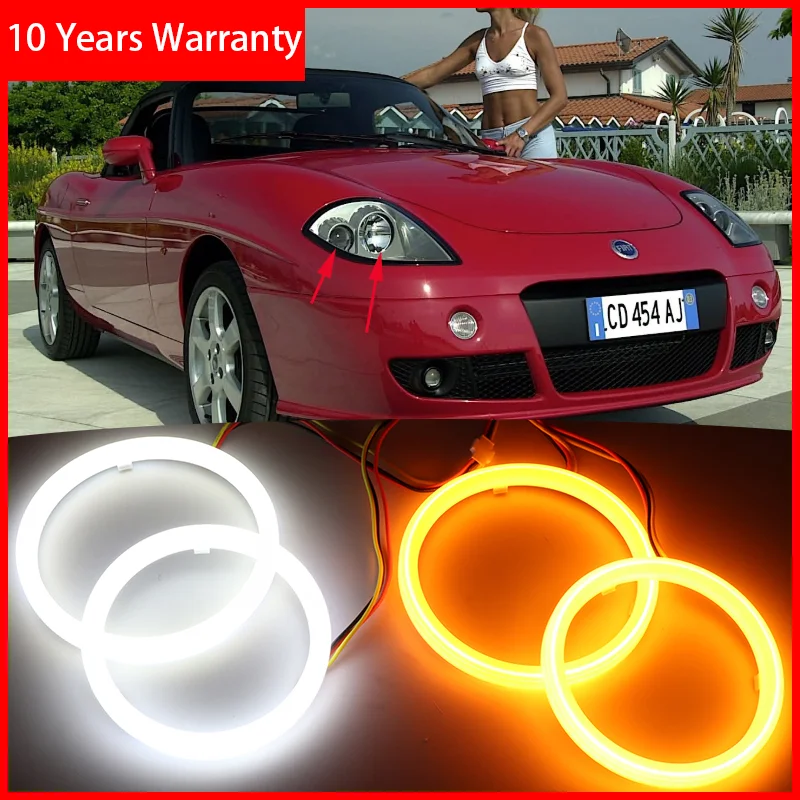 Cotton LED Angel Eye Halo Switchback Light Ring lamp DRL White / Amber for Fiat Barchetta 1995-2005
Cotton LED Angel Eye Halo Switchback Light Ring lamp DRL White / Amber for Fiat Barchetta 1995-2005