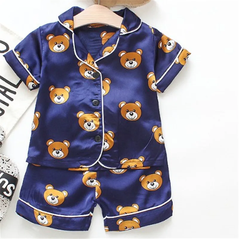 Baby Pajama Newborn Bear Summer Toddler Girl Clothes Sleepwear Set Silk Pajamas Suit Boys Pyjamas Sets for Kids Tracksuit Set
Baby Pajama Newborn Bear Summer Toddler Girl Clothes Sleepwear Set Silk Pajamas Suit Boys Pyjamas Sets for Kids Tracksuit Set