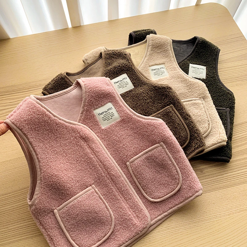 Artificial Lamb Fleece Children Vest 2020 New Warm Kids Waistcoat Jacket Boys&Girls Outerwear BB27
Artificial Lamb Fleece Children Vest 2020 New Warm Kids Waistcoat Jacket Boys&Girls Outerwear BB27