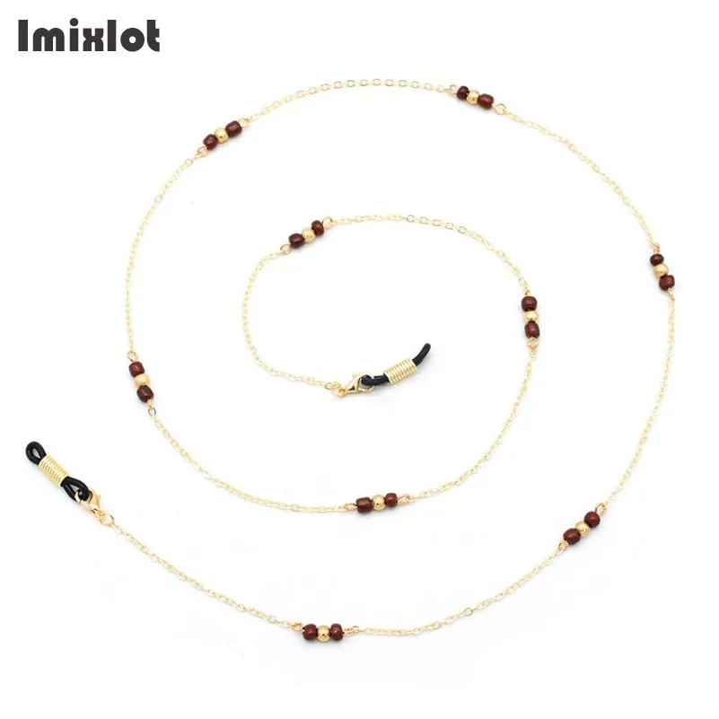 1PC Fashion Womens Gold Eyeglass Chains Metal Sunglasses Cords Frosted Beaded Glasses Chain Eyewears Cord Holder Neck Strap Rope
1PC Fashion Womens Gold Eyeglass Chains Metal Sunglasses Cords Frosted Beaded Glasses Chain Eyewears Cord Holder Neck Strap Rope