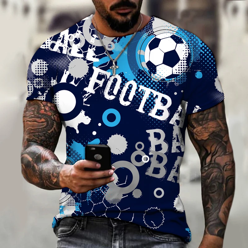2021 Summer Men's Football 3d Printing Letters Fashion Men's and Women's Short-sleeved Oversized T-shirt Loose and Breathable
2021 Summer Men's Football 3d Printing Letters Fashion Men's and Women's Short-sleeved Oversized T-shirt Loose and Breathable