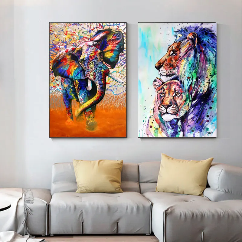 Graffiti Art Colorful Elephant Canvas Painting Wild Lion Posters And Picture Wall Art Animal Picture For Living Room Home Decor
Graffiti Art Colorful Elephant Canvas Painting Wild Lion Posters And Picture Wall Art Animal Picture For Living Room Home Decor