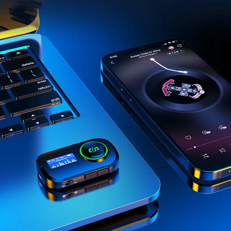 Car LCD Display Bluetooth 5.0 Audio Transmitter Receiver AUX Stereo MP3 Player Handfrees Calling Wireless Adapter
Car LCD Display Bluetooth 5.0 Audio Transmitter Receiver AUX Stereo MP3 Player Handfrees Calling Wireless Adapter