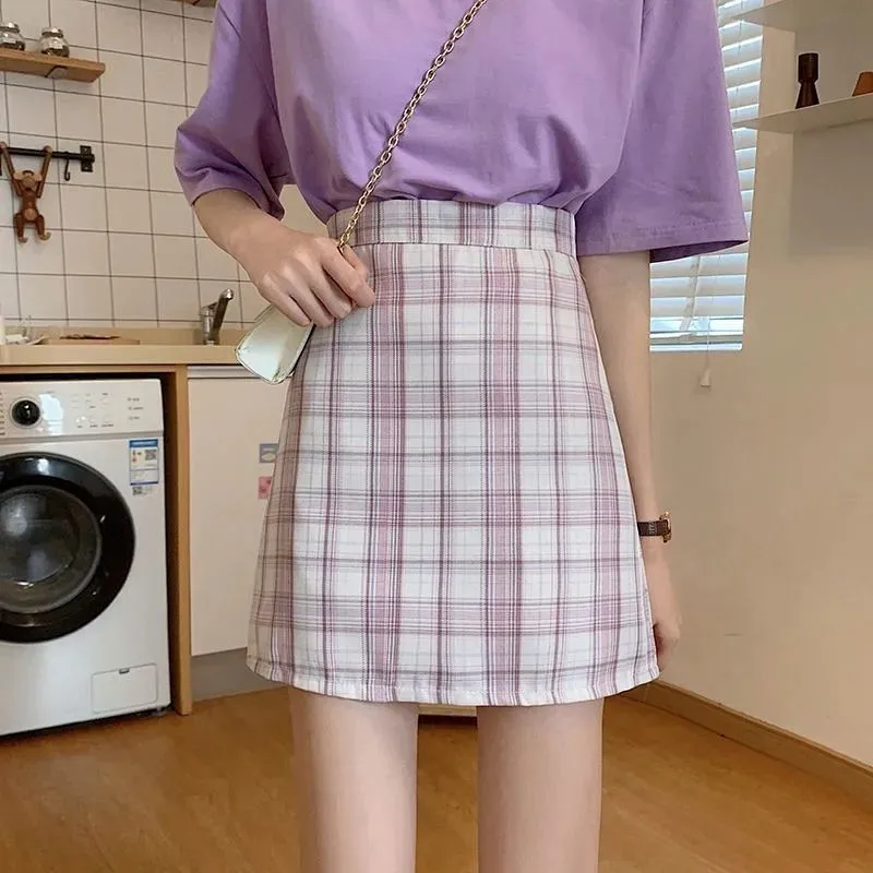 New Arrival Skirts Women Plaid Summer Mini Skirt A-Line High Waist Chic Sexy Short Skirts Fashion Girls Female Daily
New Arrival Skirts Women Plaid Summer Mini Skirt A-Line High Waist Chic Sexy Short Skirts Fashion Girls Female Daily
