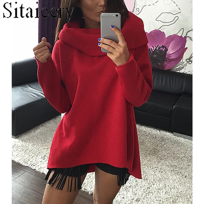 Fashion Women Hoodies Turtleneck Casual Loose Solid Color Autumn Sweatshirt Christmas Clothes Scarf Collar Long Sleeve Pullovers
Fashion Women Hoodies Turtleneck Casual Loose Solid Color Autumn Sweatshirt Christmas Clothes Scarf Collar Long Sleeve Pullovers