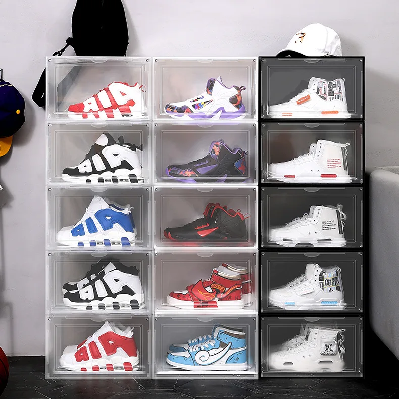 Прозрачная пластиковая коробка для обуви AJ, 4 шт., баскетбольные и футбольные баскетбольные контейнеры для хранения обуви, контейнер на высо...
Прозрачная пластиковая коробка для обуви AJ, 4 шт., баскетбольные и футбольные баскетбольные контейнеры для хранения обуви, контейнер на высо...