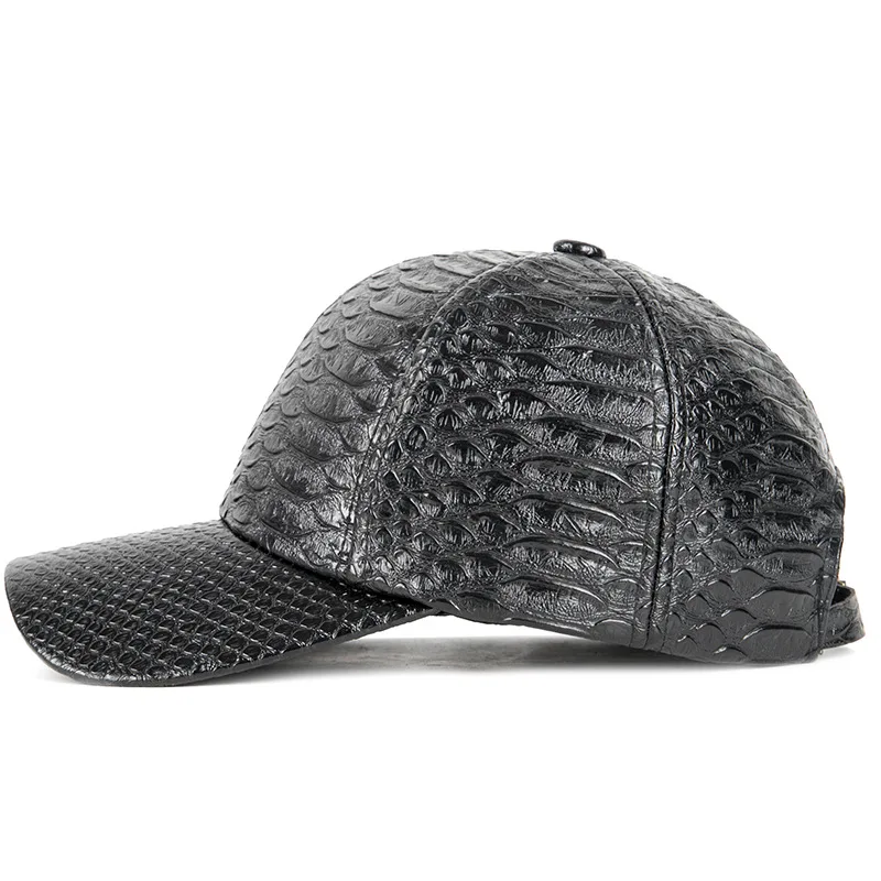 Crocodile Grain Leather Men Cap High Quality Baseball Cap Snapback Hat Casual Sports Gorras Adjustable Dad Bone Hats Masculino
Crocodile Grain Leather Men Cap High Quality Baseball Cap Snapback Hat Casual Sports Gorras Adjustable Dad Bone Hats Masculino