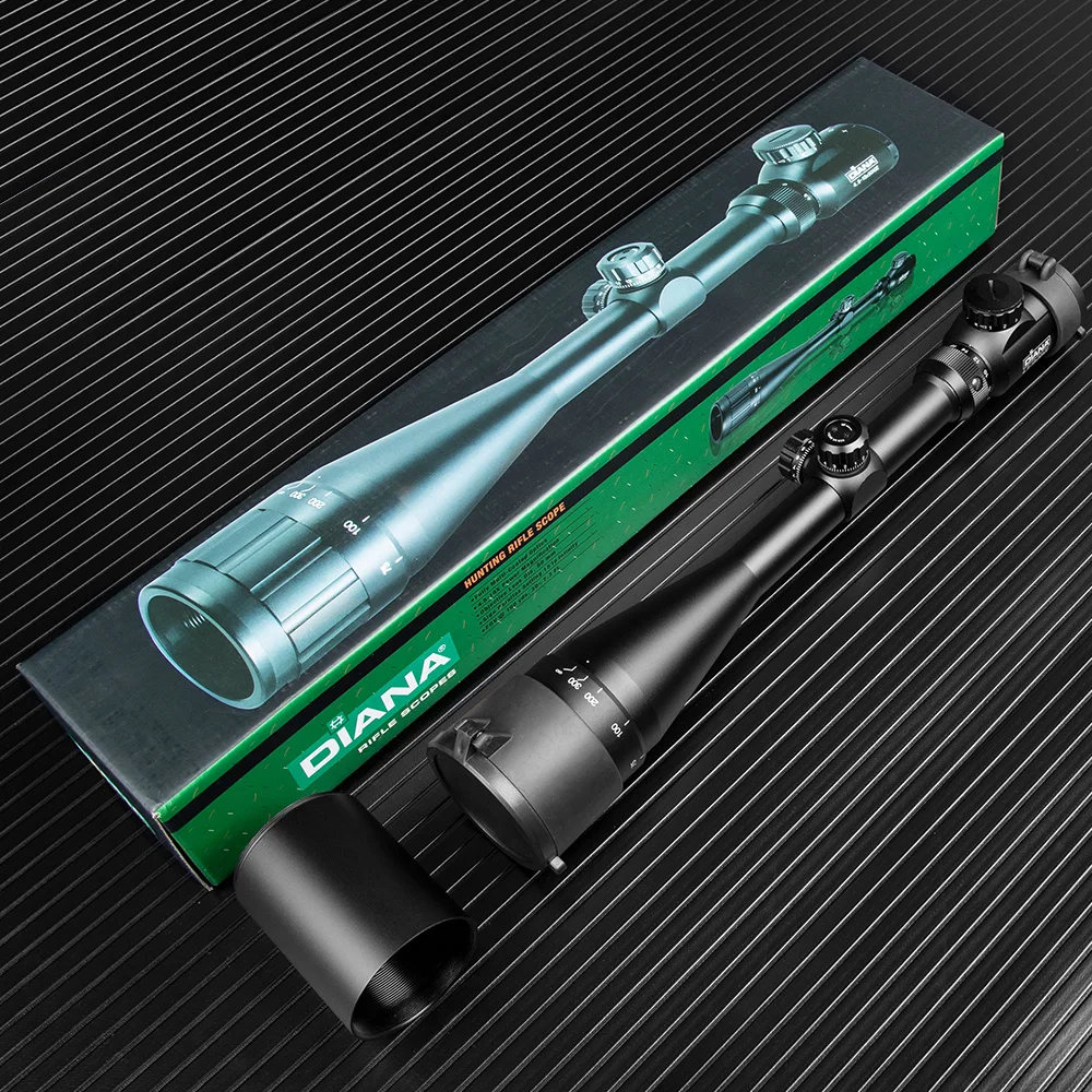 DIANA 4.5-18X50AOE Riflescope Adjustable Green/Red Mil-Dot Cross Sight Hunting Scope Light Reticle Optical Tactical Scopes
DIANA 4.5-18X50AOE Riflescope Adjustable Green/Red Mil-Dot Cross Sight Hunting Scope Light Reticle Optical Tactical Scopes