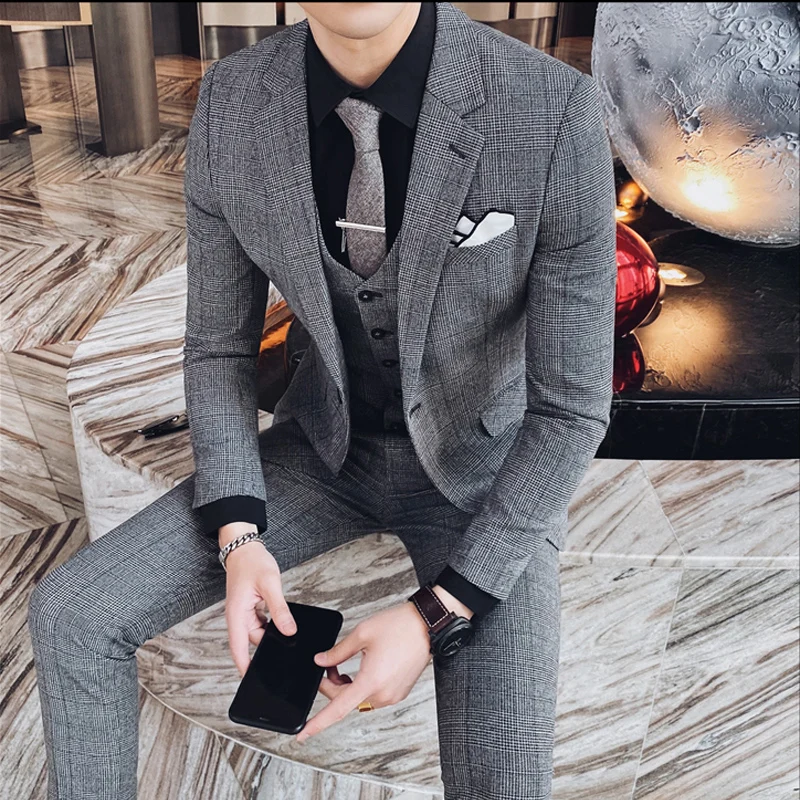 Korean Style Men Suits Fashion Casual Loose Long Sleeve Slim Business High Quality Men Suits Blazer Femme Men's Clothing DB60XF
Korean Style Men Suits Fashion Casual Loose Long Sleeve Slim Business High Quality Men Suits Blazer Femme Men's Clothing DB60XF