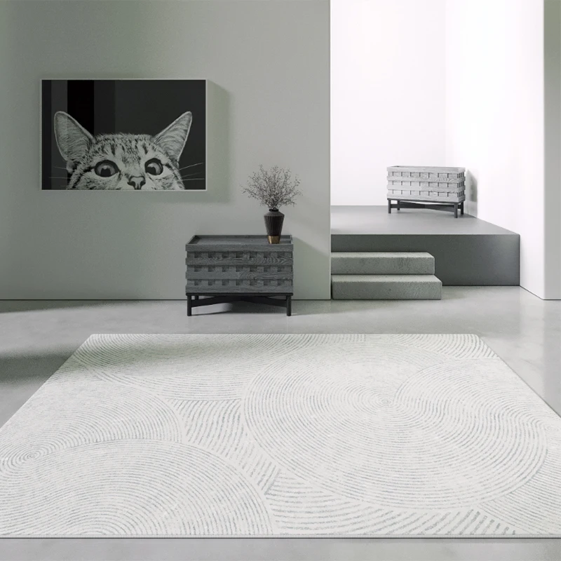 Modern minimalist living room carpeted bedroom full carpet Nordic thick abstract sofa tea table large area full of paved
Modern minimalist living room carpeted bedroom full carpet Nordic thick abstract sofa tea table large area full of paved