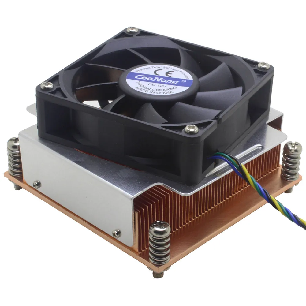 Серверный кулер для ЦП 2U охлаждающий вентилятор медный радиатор Intel Xeon LGA 2011 2066
