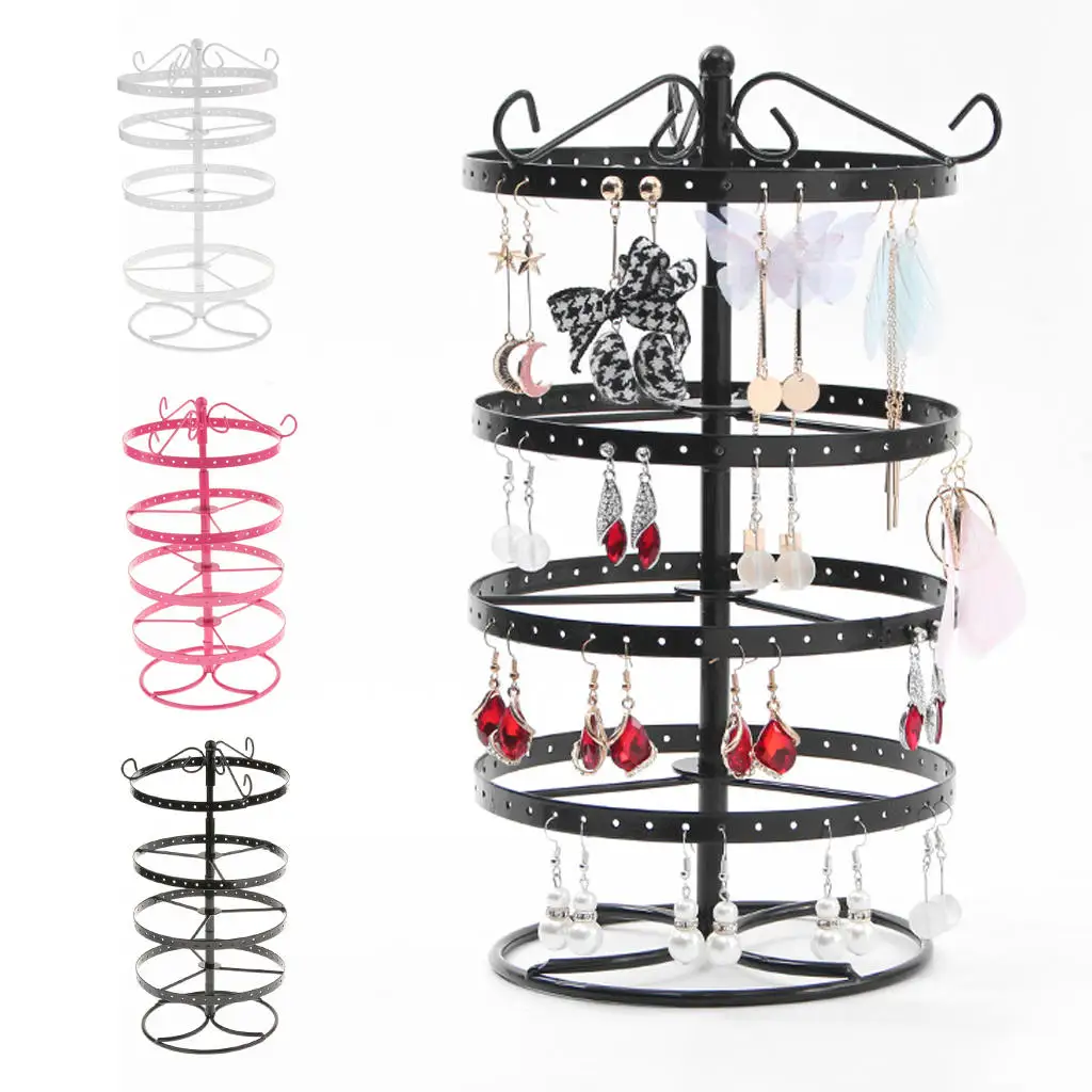 168 Hole Metal Earrings Jewelry Rotating Display Stand Rack, Earring Holder Hanger, Sturdy
168 Hole Metal Earrings Jewelry Rotating Display Stand Rack, Earring Holder Hanger, Sturdy
