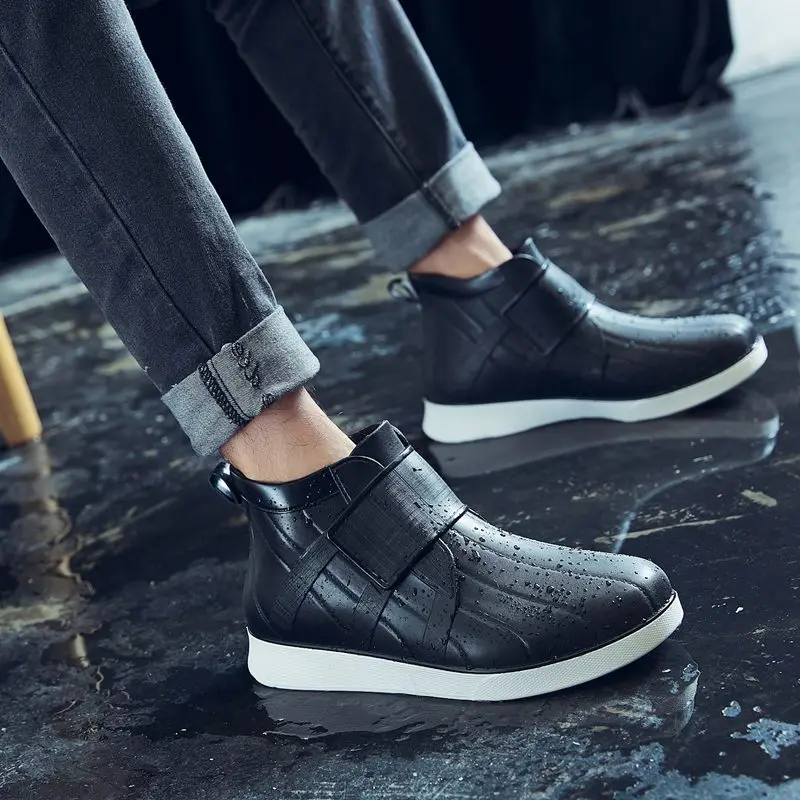 Rain Boots Mens Fashion Outer Wear Waterproof Shoes Casual All-Match Soft Sole Comfortable Car Wash Non-Slip Rubber Shoes Unisex
Rain Boots Mens Fashion Outer Wear Waterproof Shoes Casual All-Match Soft Sole Comfortable Car Wash Non-Slip Rubber Shoes Unisex