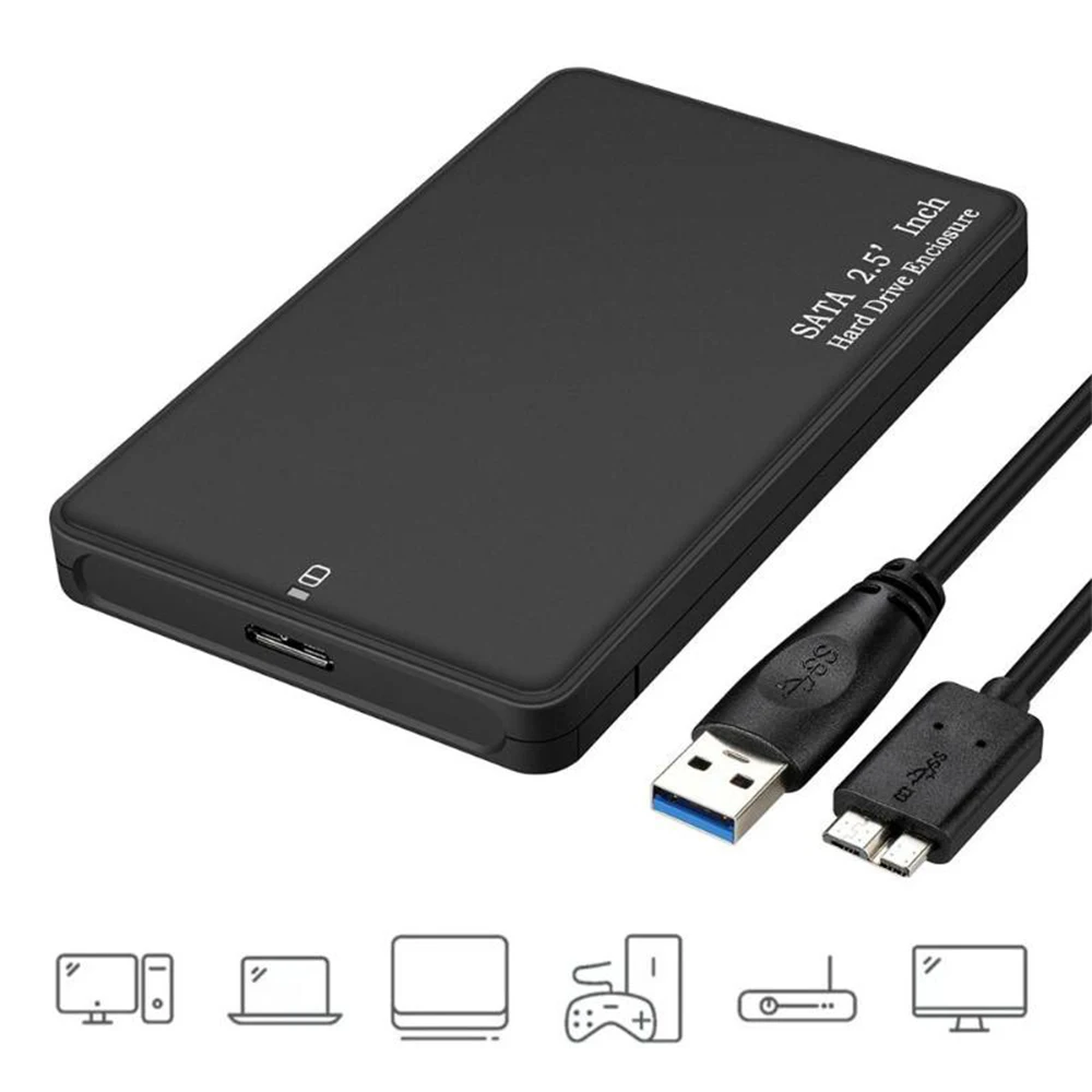 HDD External Case 2.5 Inch 2TB Portable Plastic USB 3.0 External Hard Drive Enclosure Disk Storage Devices Case
HDD External Case 2.5 Inch 2TB Portable Plastic USB 3.0 External Hard Drive Enclosure Disk Storage Devices Case