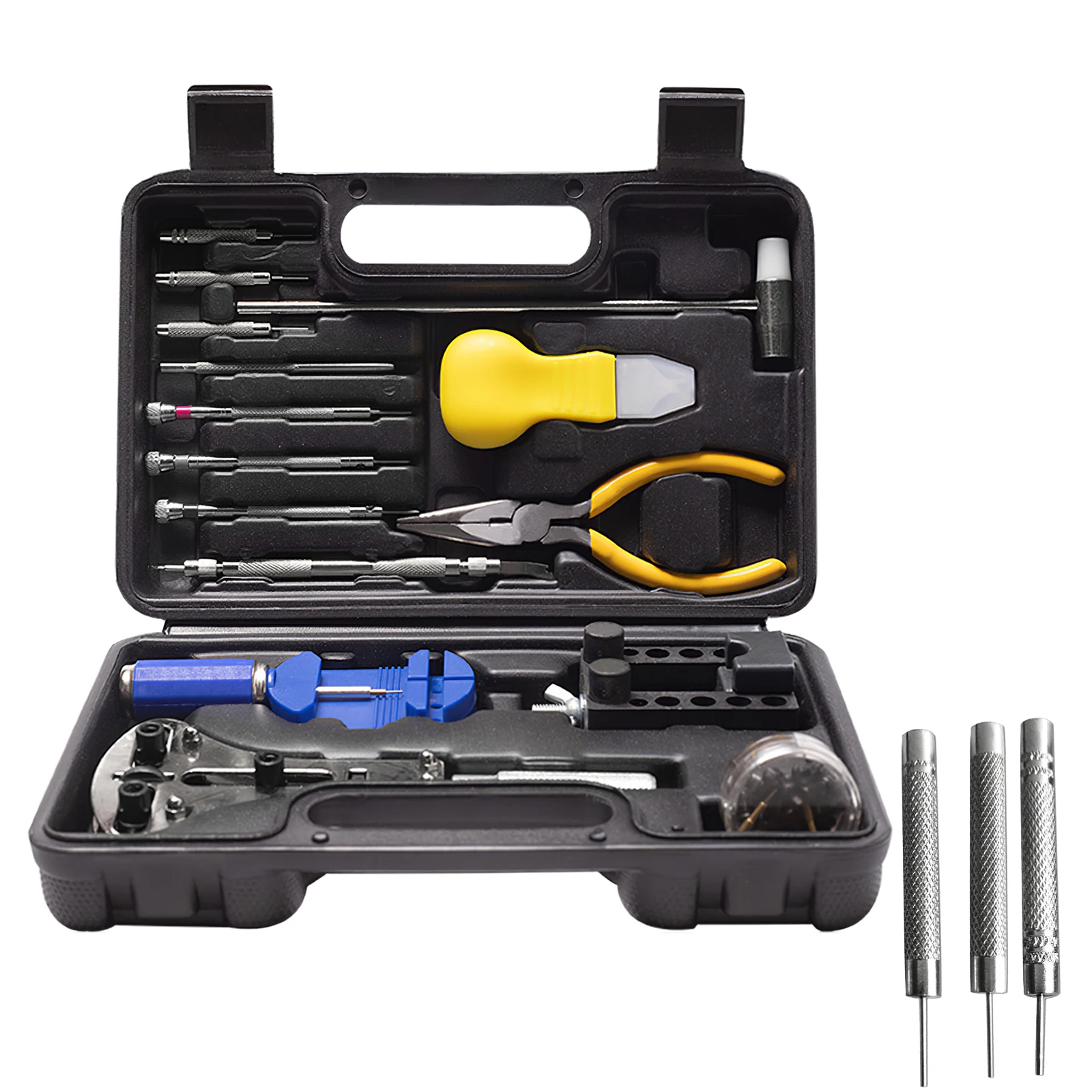 36pcs Watch Tools Clock Watch Repair Tool Kit Link Back Remover Detachment Set Watchmaker Tools Watch Battery Replacement
36pcs Watch Tools Clock Watch Repair Tool Kit Link Back Remover Detachment Set Watchmaker Tools Watch Battery Replacement