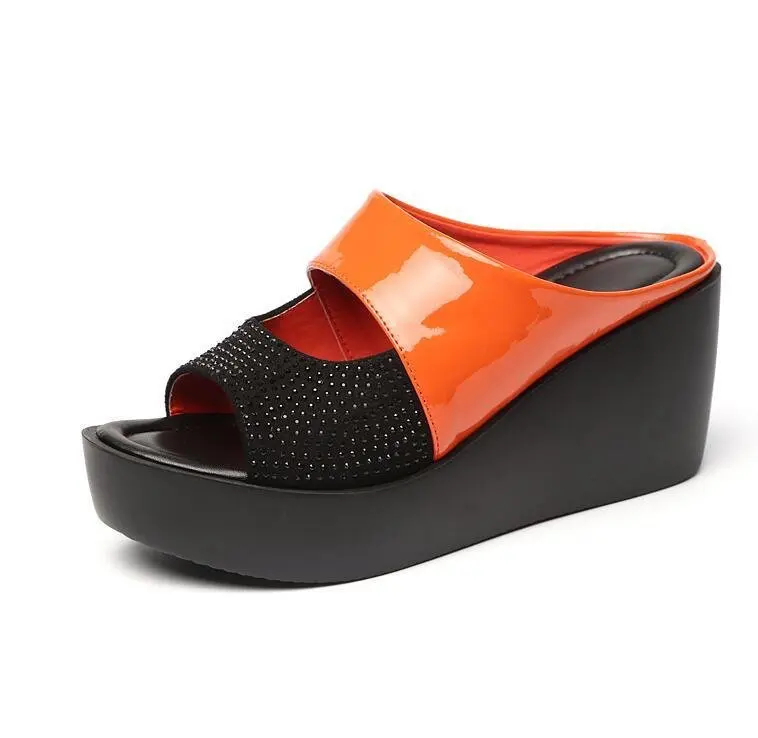 Women's Slipper Footwear Peep-Toe Shoes Woman -Heeled Platfrom Casual Wedges for Women Heels Shoes 2019 New
Women's Slipper Footwear Peep-Toe Shoes Woman -Heeled Platfrom Casual Wedges for Women Heels Shoes 2019 New