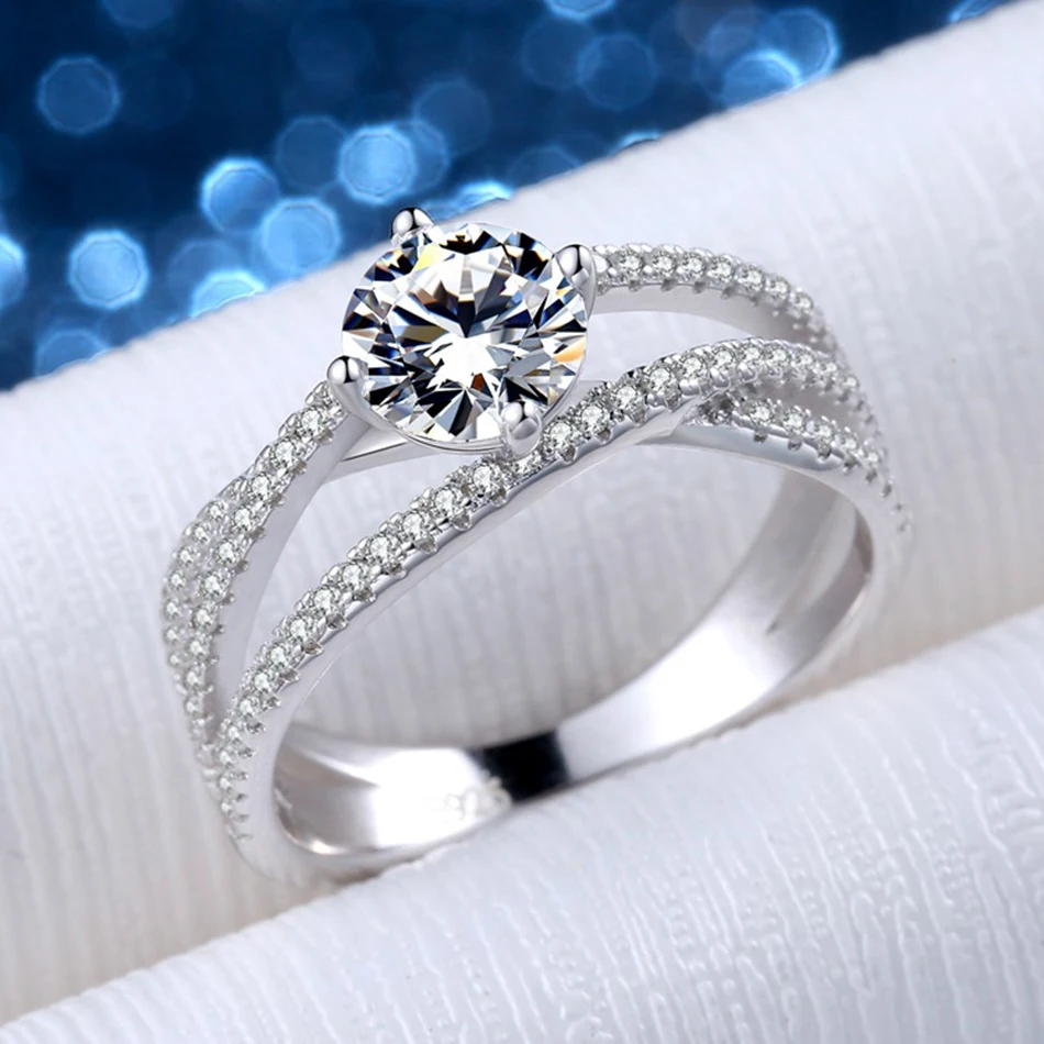 2022 New Three-layer Full Diamond Inlaid 1ct Moissanite 925 Sterling Silver Ring Women's Wedding Party Birthday Jewelry Gift
2022 New Three-layer Full Diamond Inlaid 1ct Moissanite 925 Sterling Silver Ring Women's Wedding Party Birthday Jewelry Gift