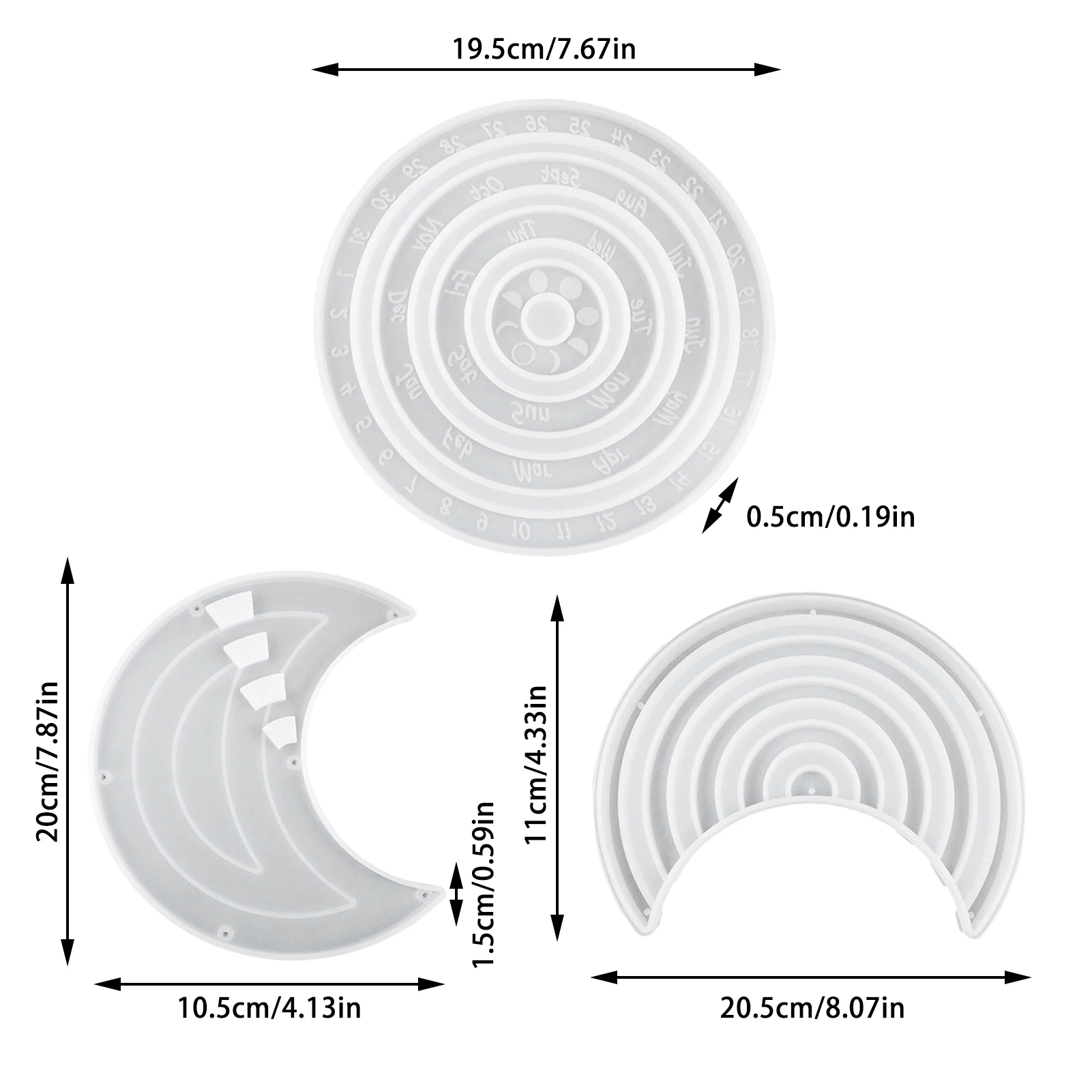 Moon Calendar Resin Molds Perpetual Calendar Silicone Mould For DIY Epoxy Resin Ornament Moon Calendar Desktop Ornaments Mold
Moon Calendar Resin Molds Perpetual Calendar Silicone Mould For DIY Epoxy Resin Ornament Moon Calendar Desktop Ornaments Mold