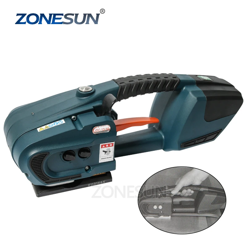 ZONESUN JDC 13mm-16mm PET PP Plastic Strapping Machine Tools Battery Powered 4.0A/12V battery Strap Machine With 2 batteries
ZONESUN JDC 13mm-16mm PET PP Plastic Strapping Machine Tools Battery Powered 4.0A/12V battery Strap Machine With 2 batteries