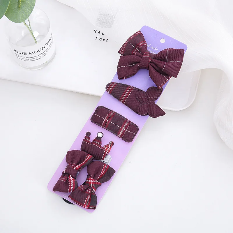Cute Plaid Girl Bow Hairpins Scrunchies 6PCS/Set Rhinestone Crown Hair Clips Kids Baby Snap Clip Bowknot Hair Accessories
Cute Plaid Girl Bow Hairpins Scrunchies 6PCS/Set Rhinestone Crown Hair Clips Kids Baby Snap Clip Bowknot Hair Accessories