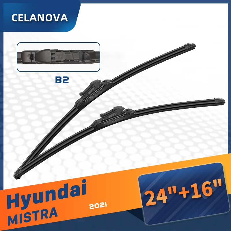 CELANOVA Windshield Wiper Blade For Hyundai MISTRA 2021 24"+16" Frameless Windscreen Rubber wipers
CELANOVA Windshield Wiper Blade For Hyundai MISTRA 2021 24"+16" Frameless Windscreen Rubber wipers