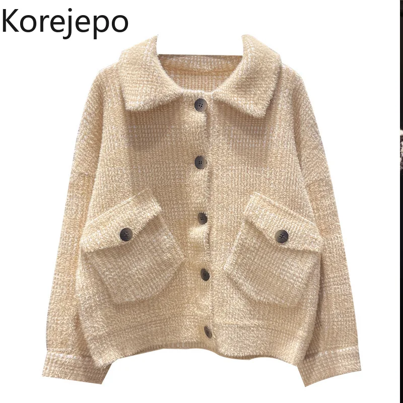 Корейская женская шерстяная короткая куртка из норкового бархата, новинка осень-зима 2021, корейский шикарный Нежный трикотажный кардиган в ...
Корейская женская шерстяная короткая куртка из норкового бархата, новинка осень-зима 2021, корейский шикарный Нежный трикотажный кардиган в ...