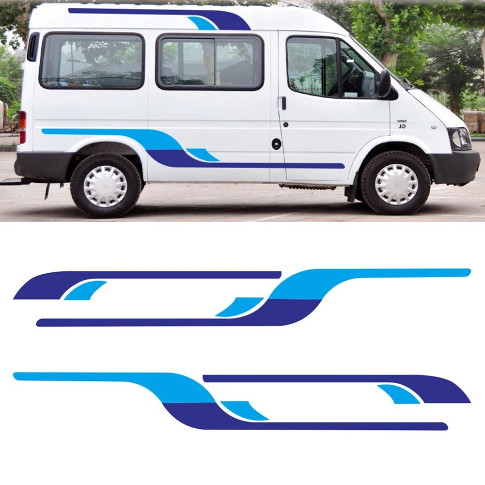 4Pcs RV Stripe Decoration Body Stickers Decals Door Panel Bumper Graphic Stickers Car Styling Vinyl Decals for Camper RV Trailer
4Pcs RV Stripe Decoration Body Stickers Decals Door Panel Bumper Graphic Stickers Car Styling Vinyl Decals for Camper RV Trailer