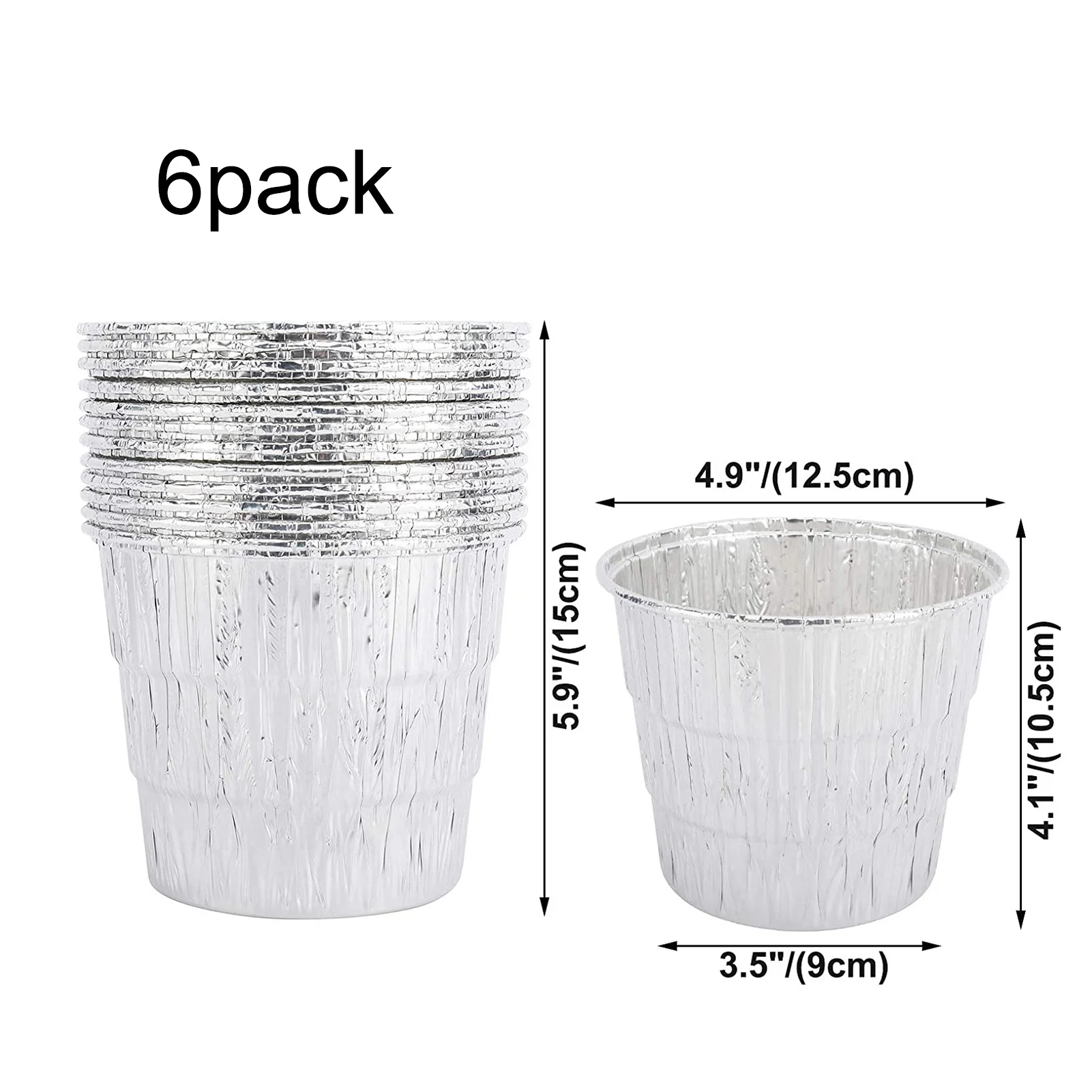 BBQ Tools 6 Pack Oil Bucket Tin Foil Disposable Bucket Foil Liners For Drip Grease Bucket 
BBQ Tools 6 Pack Oil Bucket Tin Foil Disposable Bucket Foil Liners For Drip Grease Bucket