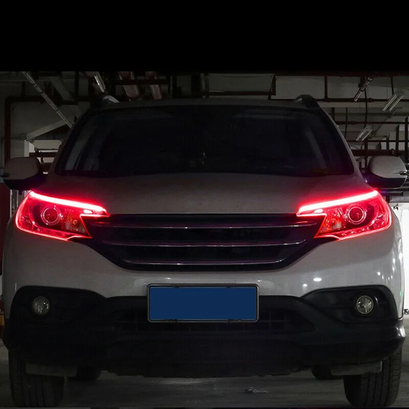Flexible DRL Light LED Strip Flex Tube Lamp Red & Yellow Turn Signal Weatherproof
Flexible DRL Light LED Strip Flex Tube Lamp Red & Yellow Turn Signal Weatherproof