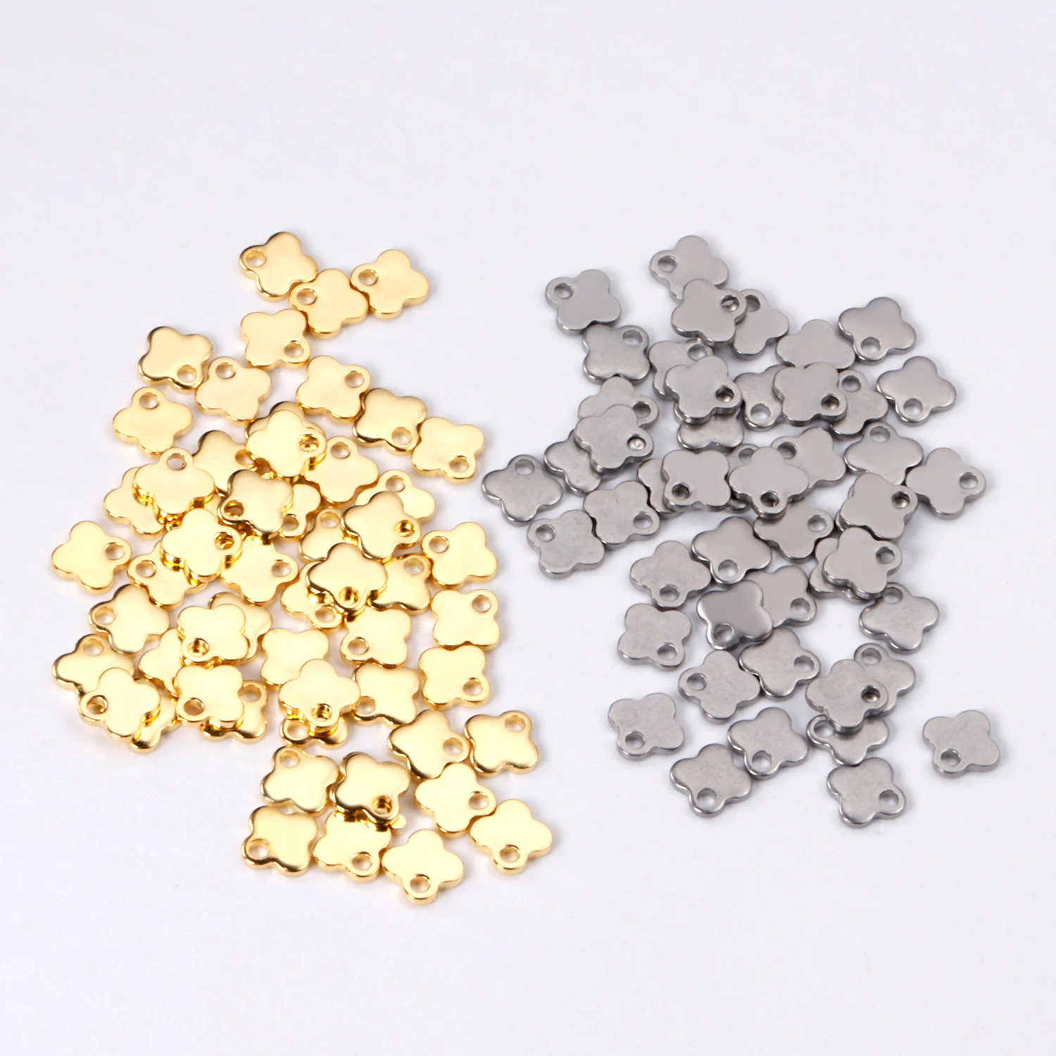 ASON 100pcs/lot Fashion Flower Pendant With Holes Stainless Steel For Necklace Bracelet DRY Handmade Jewelry Making Supplies
ASON 100pcs/lot Fashion Flower Pendant With Holes Stainless Steel For Necklace Bracelet DRY Handmade Jewelry Making Supplies