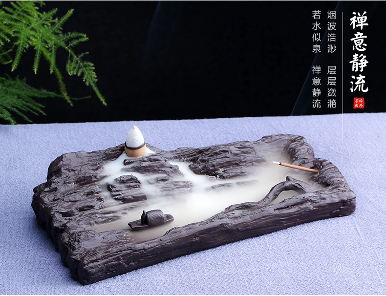 Modern Fountain Small Incense Burner Plate Mountain Backflow Incense Burner Quemador De Incienso Candle Holders Decor BK50XX
Modern Fountain Small Incense Burner Plate Mountain Backflow Incense Burner Quemador De Incienso Candle Holders Decor BK50XX